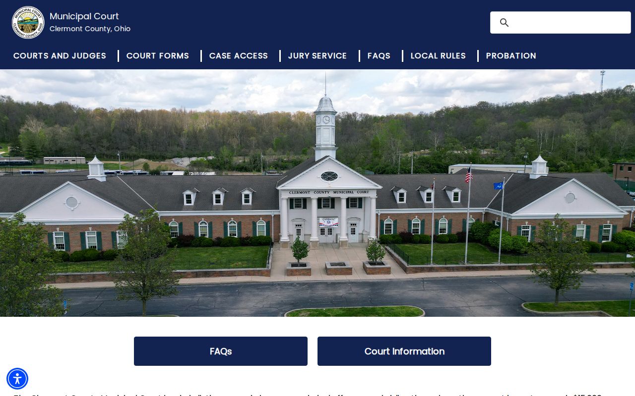 Clermont County traffic court Municipal Court exterior